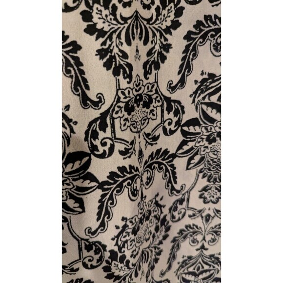 Piphany nwt XL tunic top Black and White Jersey back Chiffon Front - Picture 2 of 5